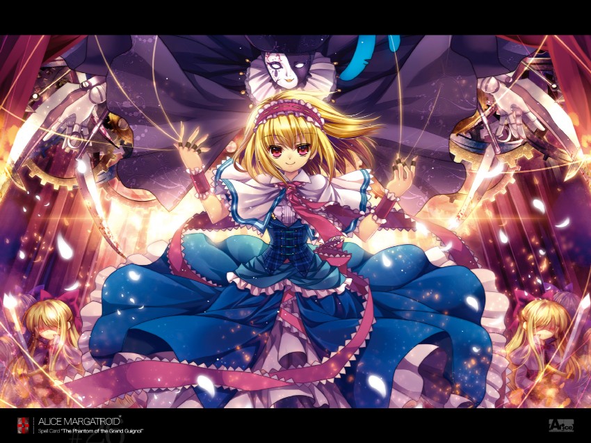 alice margatroid and shanghai doll (touhou) drawn by capura_lin