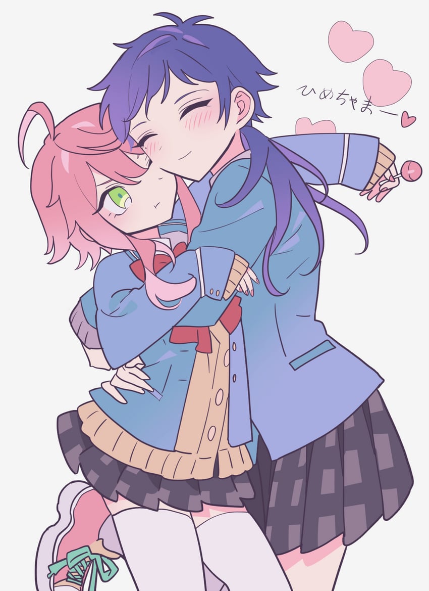 himemiya tori and fushimi yuzuru (ensemble stars!) drawn by meremero