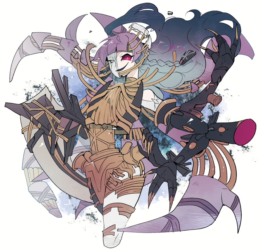 ib, galatea the orcust automaton, and orcust knightmare (yu-gi-oh!) drawn by teketeke_(tasutekete)