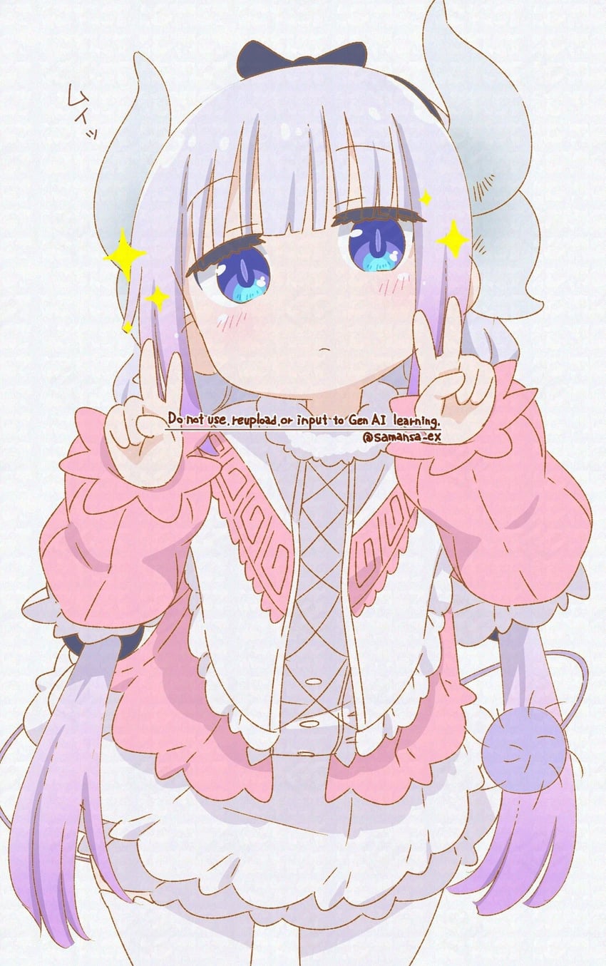 kanna kamui (kobayashi-san chi no maidragon) drawn by tabayan_jigokuhen
