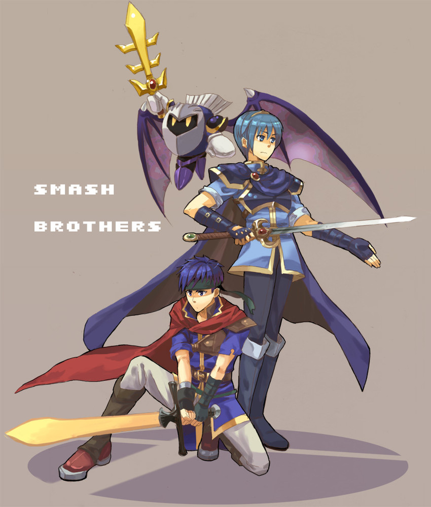 ike, meta knight, and marth (fire emblem and 4 more) drawn by mitsumachi_senji