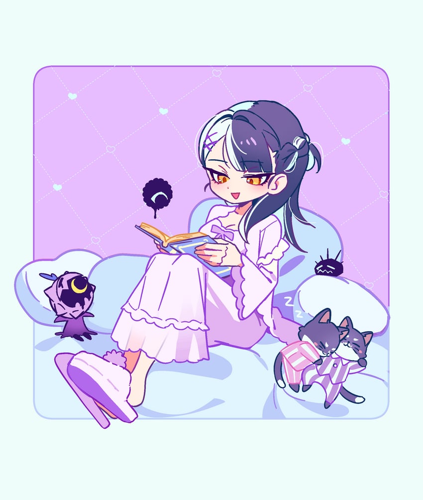 shiori novella, yorick, novelites, and nyakuza (hololive and 1 more) drawn by yunare