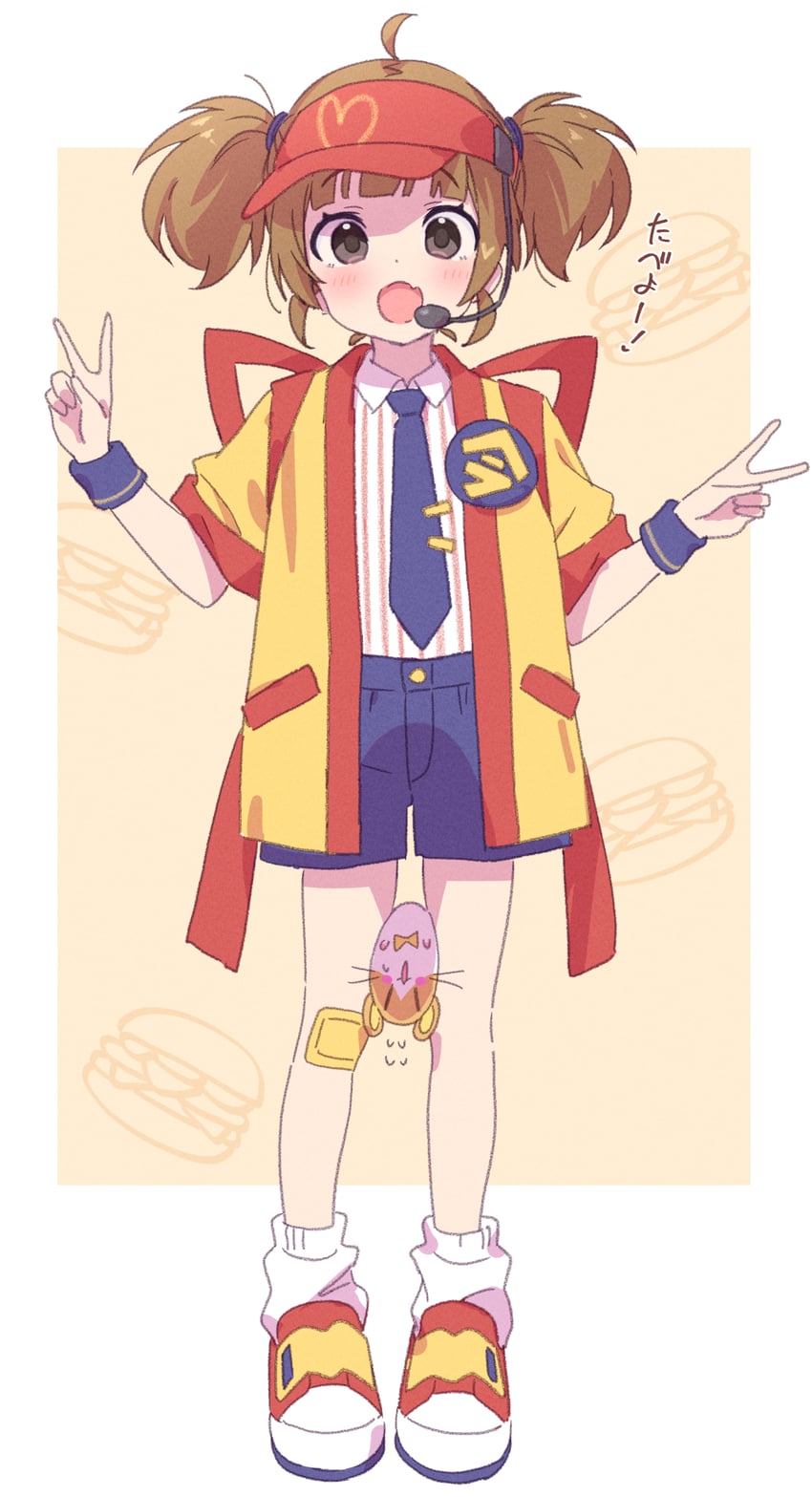 imadake dabuchi tabemi and imadake dabuchi tabesuke (mcdonald's) drawn by jigatei_(omijin)