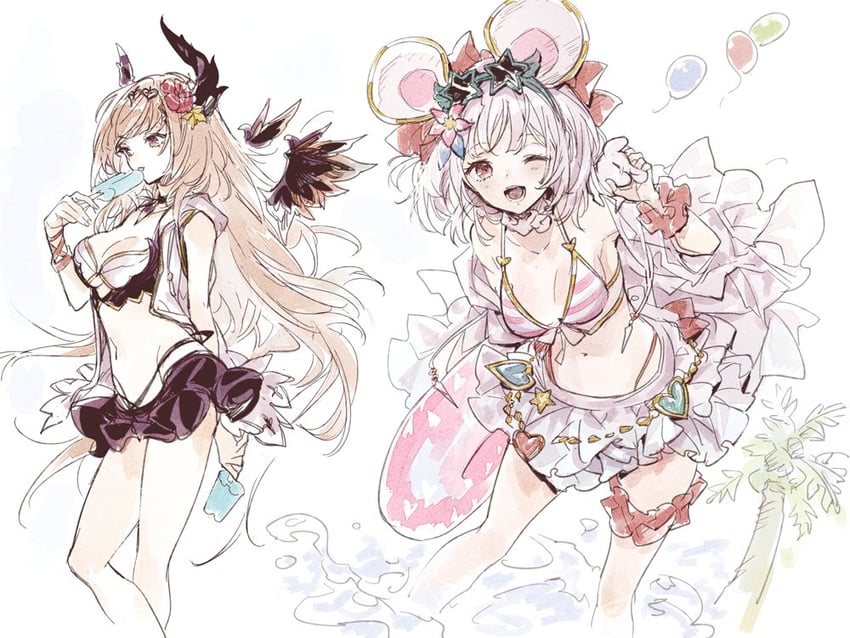vikala, dark angel olivia, and olivia (granblue fantasy) drawn by izumi_(nagashi)