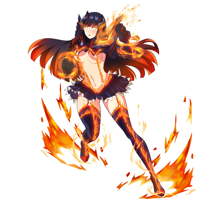 matoi ryuuko, senketsu, and hyuuga hinata (naruto and 2 more) drawn by avaloki