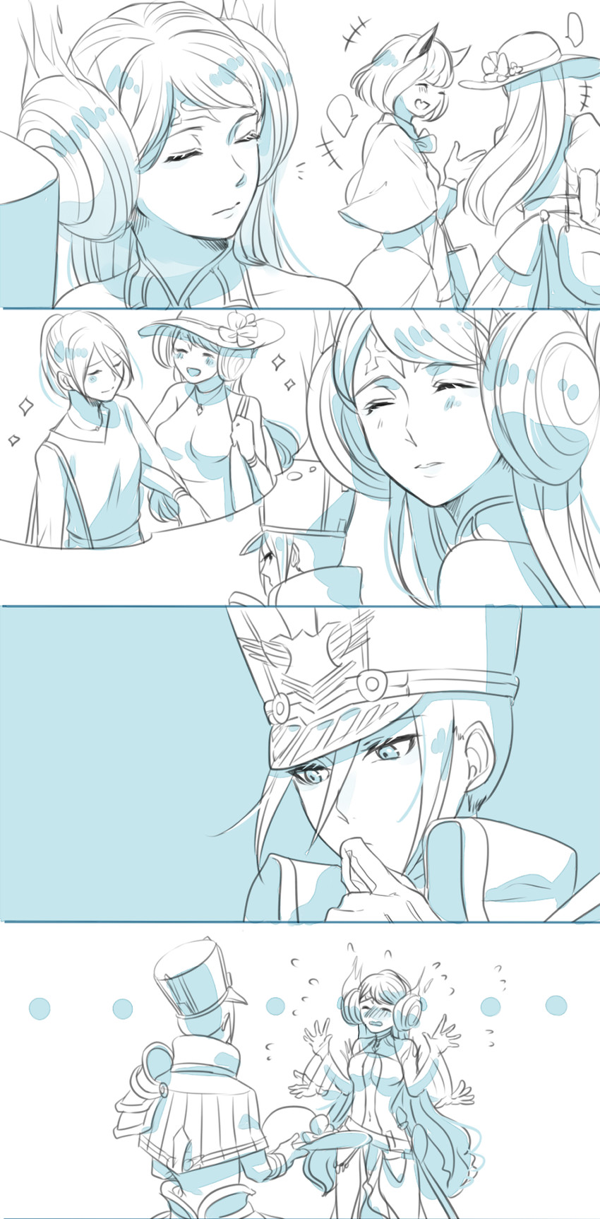 morag ladair and brighid (xenoblade chronicles and 1 more) drawn by shi_shi_kaku