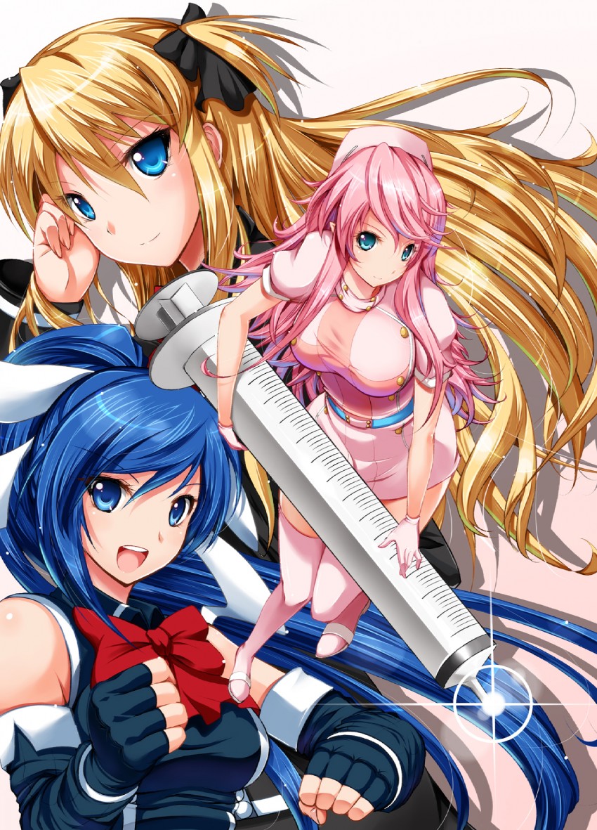 shalon, yuri, and media (quiz magic academy) drawn by yuki_mizore