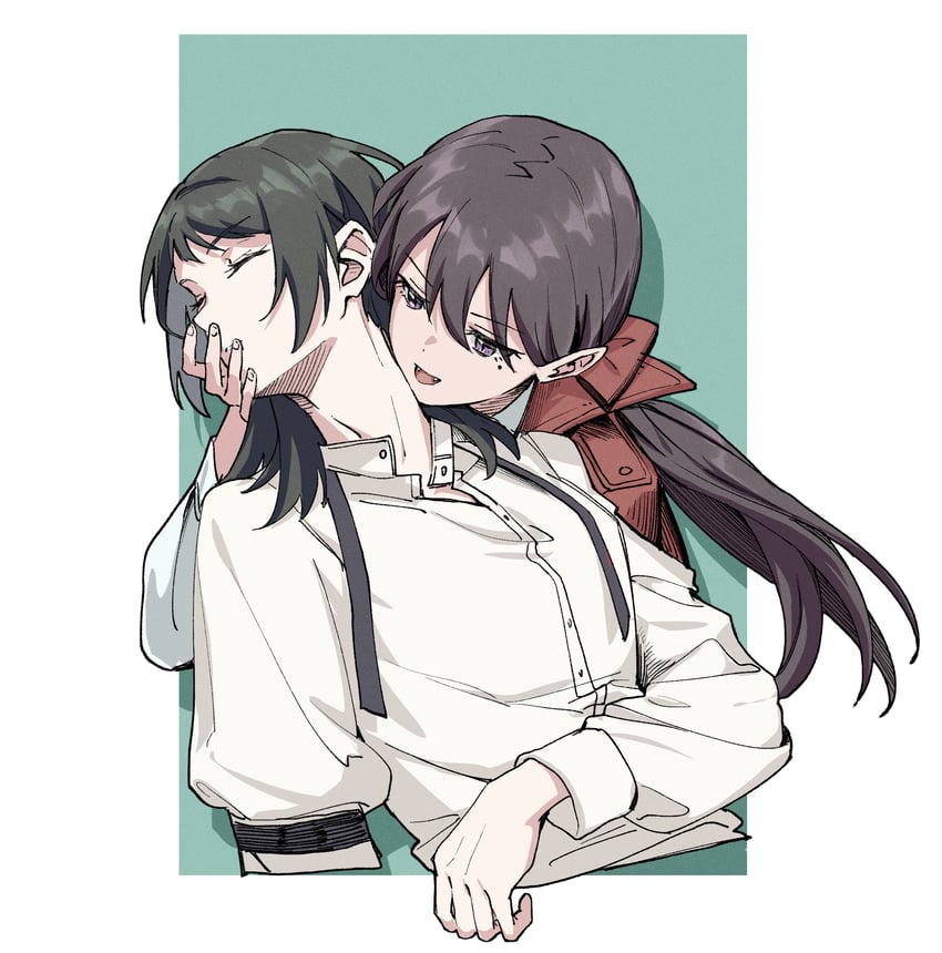 shiina taki and yahata umiri (bang dream! and 1 more) drawn by joker_(jjjokerrr233)