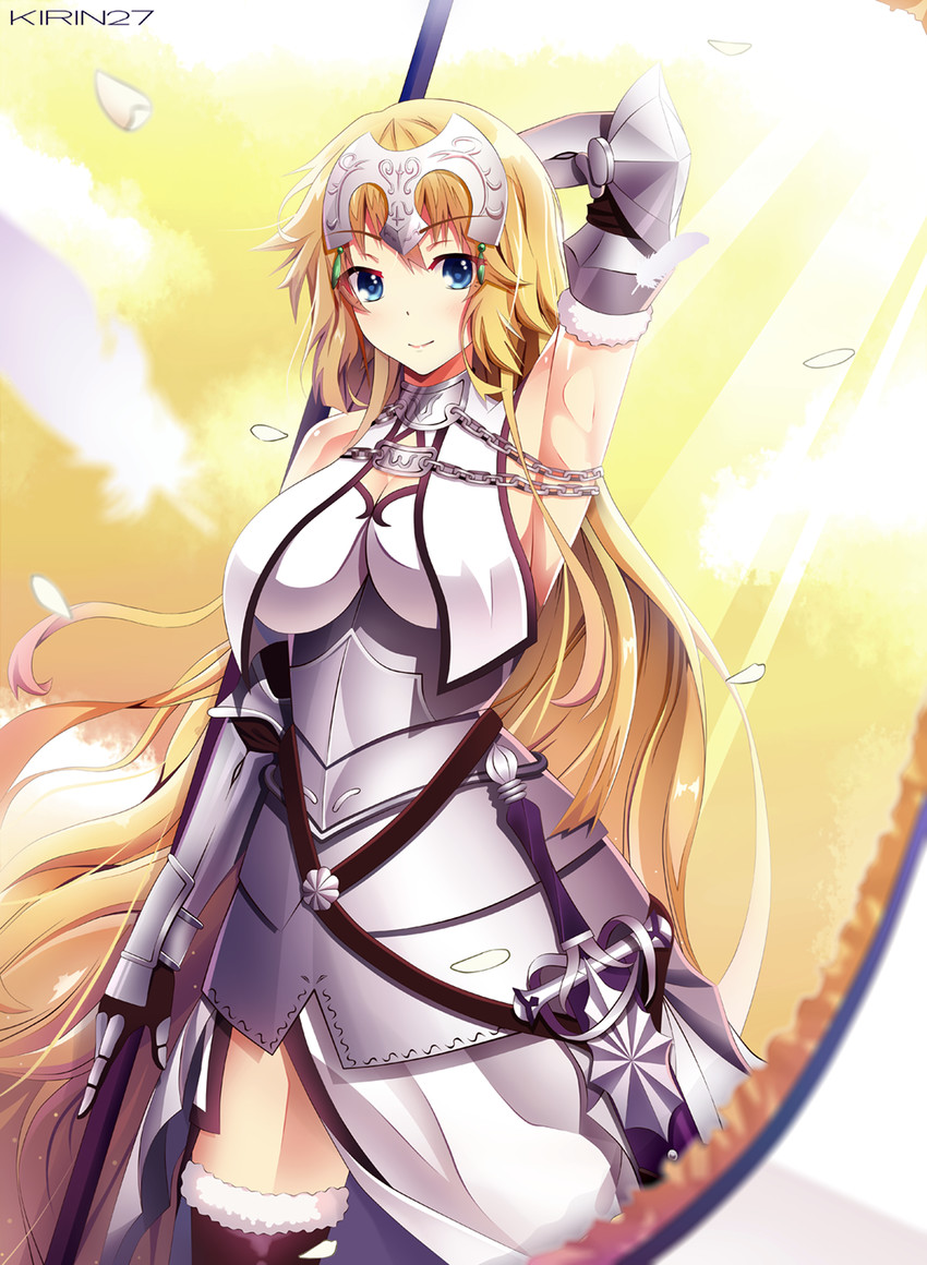 jeanne d'arc (fate and 2 more) drawn by kirin27