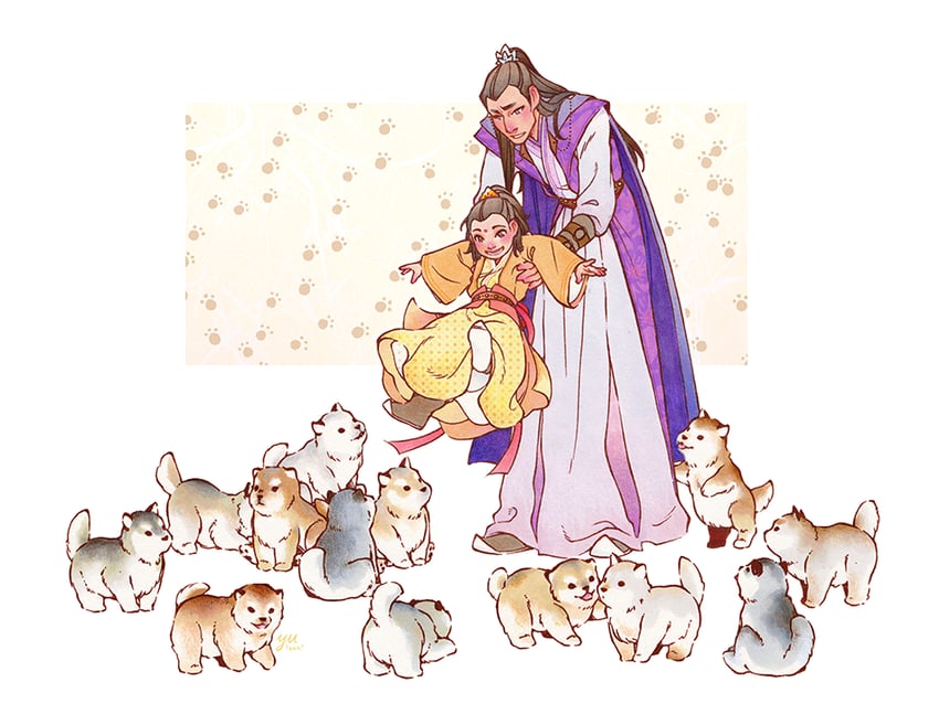 jiang cheng and jin ling (modao zushi) drawn by yutaan