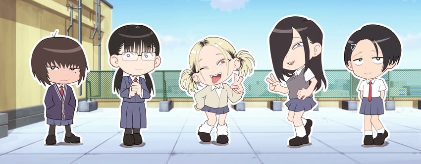 samejima yoruko, tachibana nozomi, yagami suzuko, and koiwai makiko (original) drawn by koma_neko