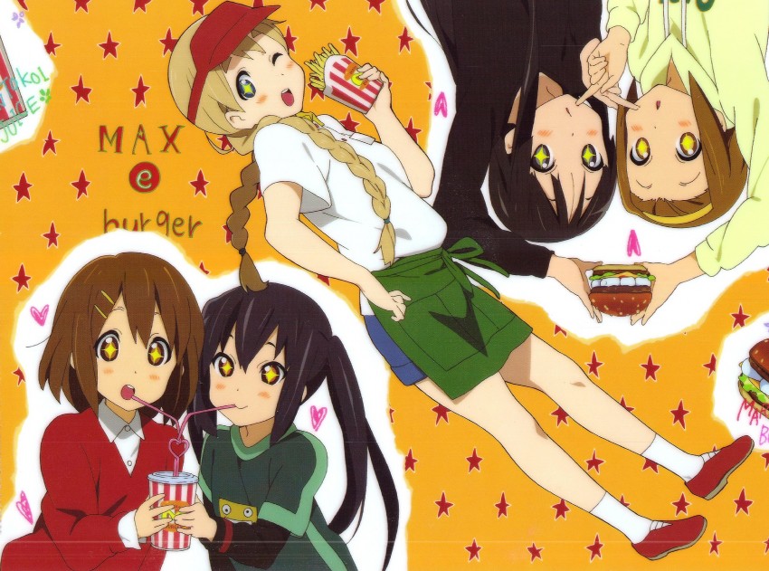 akiyama mio, nakano azusa, hirasawa yui, tainaka ritsu, and kotobuki tsumugi (k-on!) drawn by horiguchi_yukiko