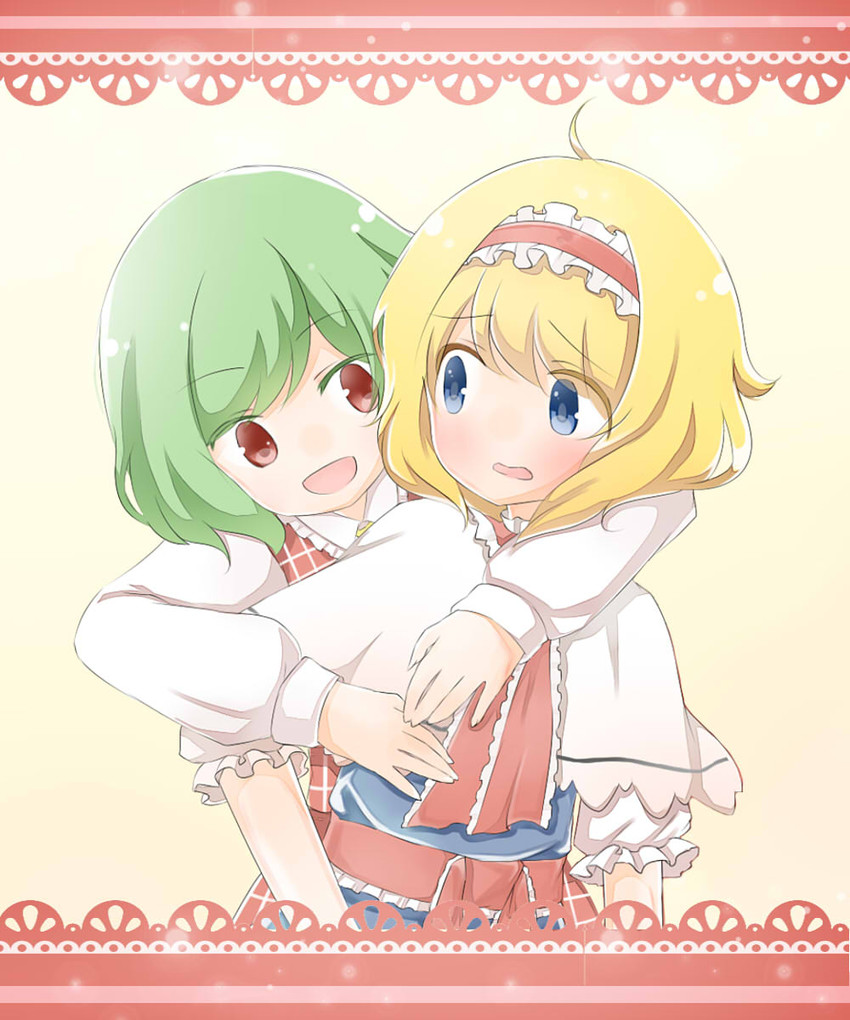alice margatroid and kazami yuuka (touhou) drawn by ellipsis_(mitei)