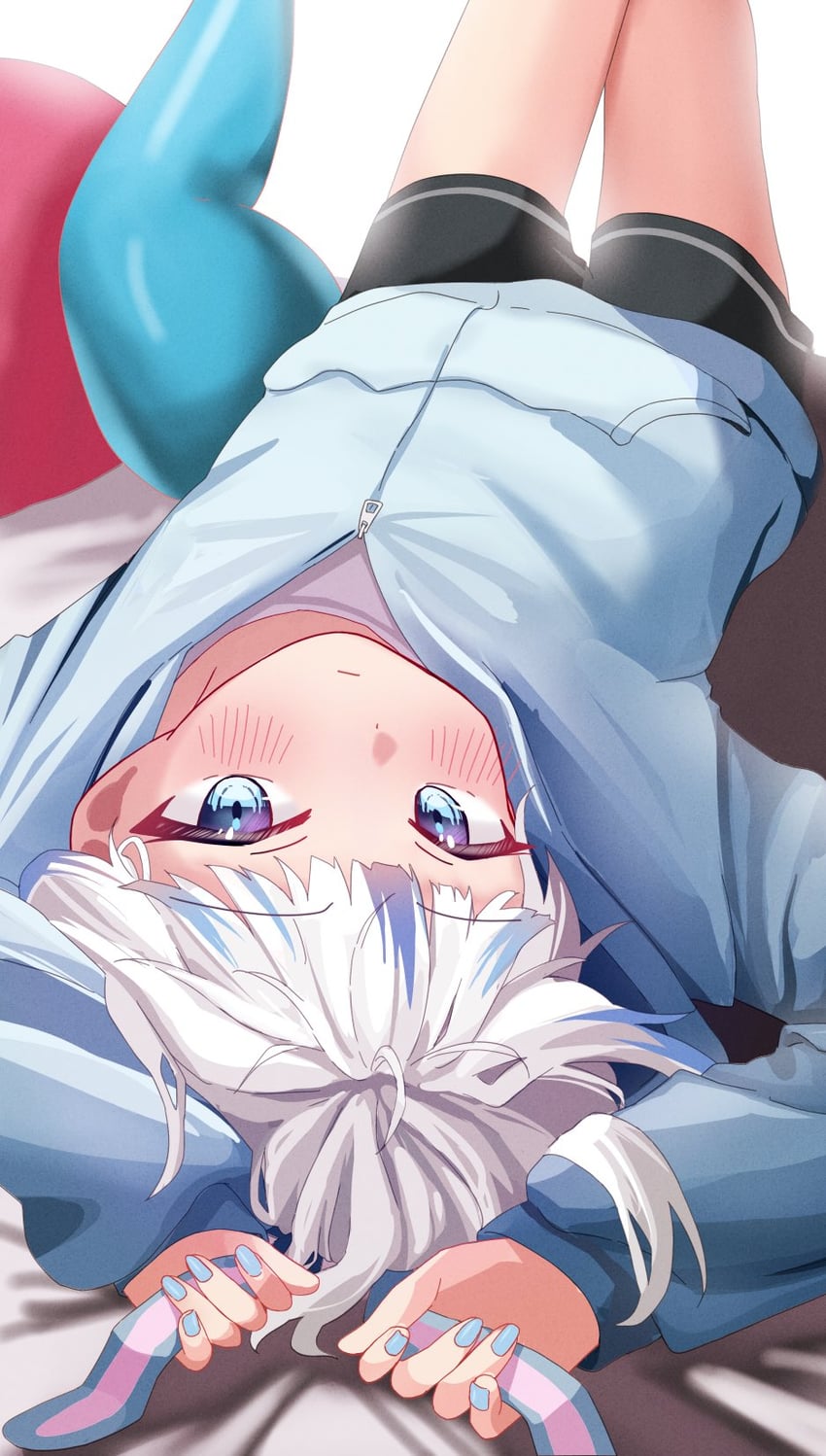 gawr gura (hololive and 1 more) drawn by kurushiro1102