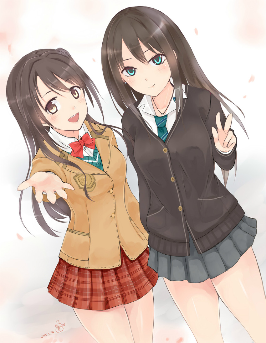 shibuya rin and shimamura uzuki (idolmaster and 1 more) drawn by yukiguni_yuu