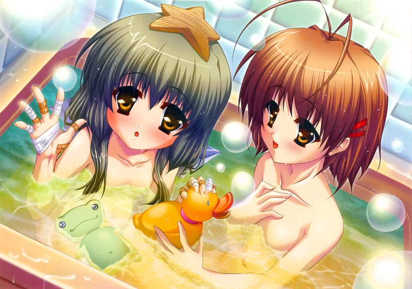 furukawa nagisa and ibuki fuuko (clannad) drawn by katagiri_hinata