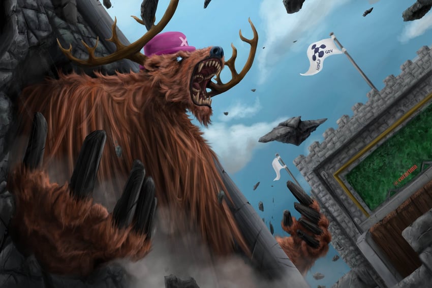 tony tony chopper (one piece) drawn by corarima