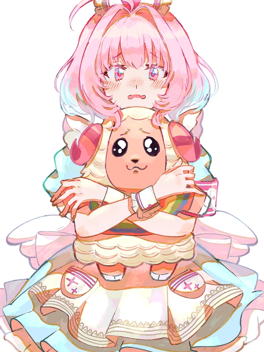 yumemi riamu and dom (idolmaster and 3 more) drawn by hamachamu