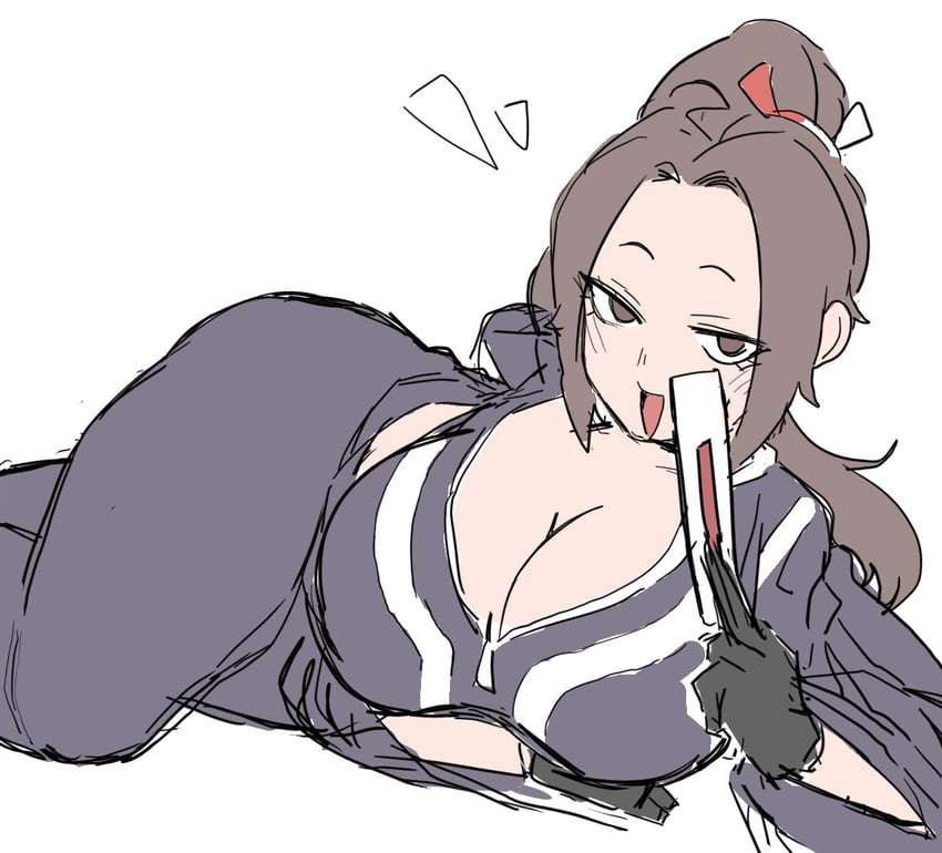 shiranui mai (fatal fury and 1 more) drawn by bamman