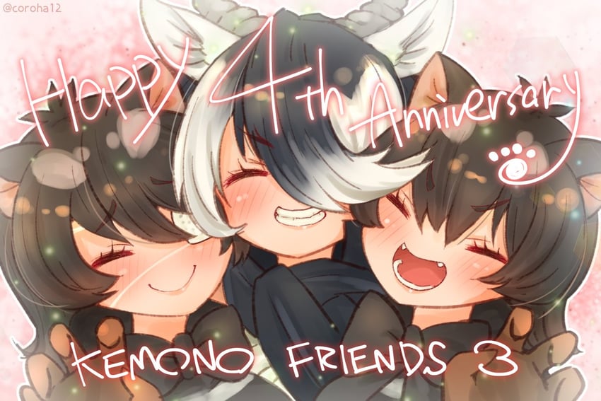 australian devil, tasmanian devil, and blackbuck (kemono friends and 1 more) drawn by coroha