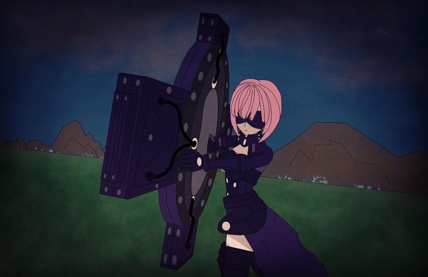 mash kyrielight (fate and 1 more) drawn by alterrecs