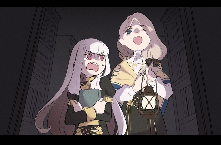 lysithea von ordelia and mercedes von martritz (fire emblem and 1 more) drawn by checketor