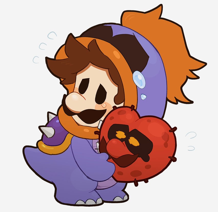 luigi, paper luigi, tubba blubba, and tubba's heart (mario and 2 more) drawn by mimimi_(mimimim9999)