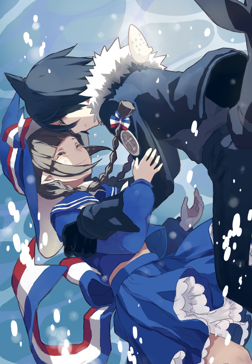 wadanohara and samekichi (funamusea and 1 more) drawn by hai_oukami