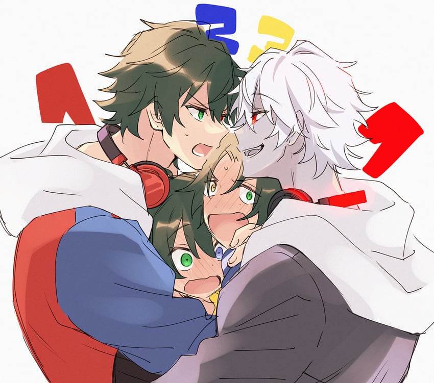 yamada ichiro, yamada saburo, and yamada jiro (hypnosis mic and 1 more) drawn by yuuma_(omaeno_meinichi)