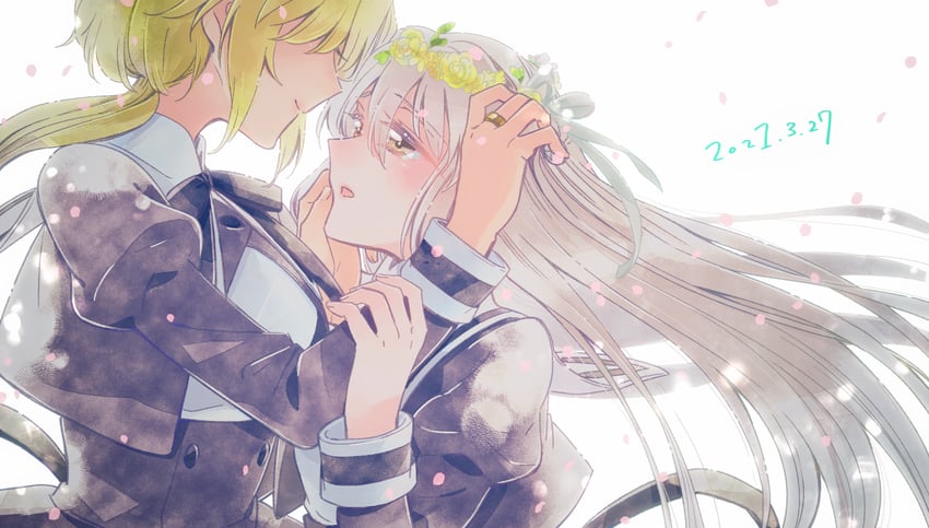 egawa kusumi and amano soraha (assault lily) drawn by sorato_(astllatte)