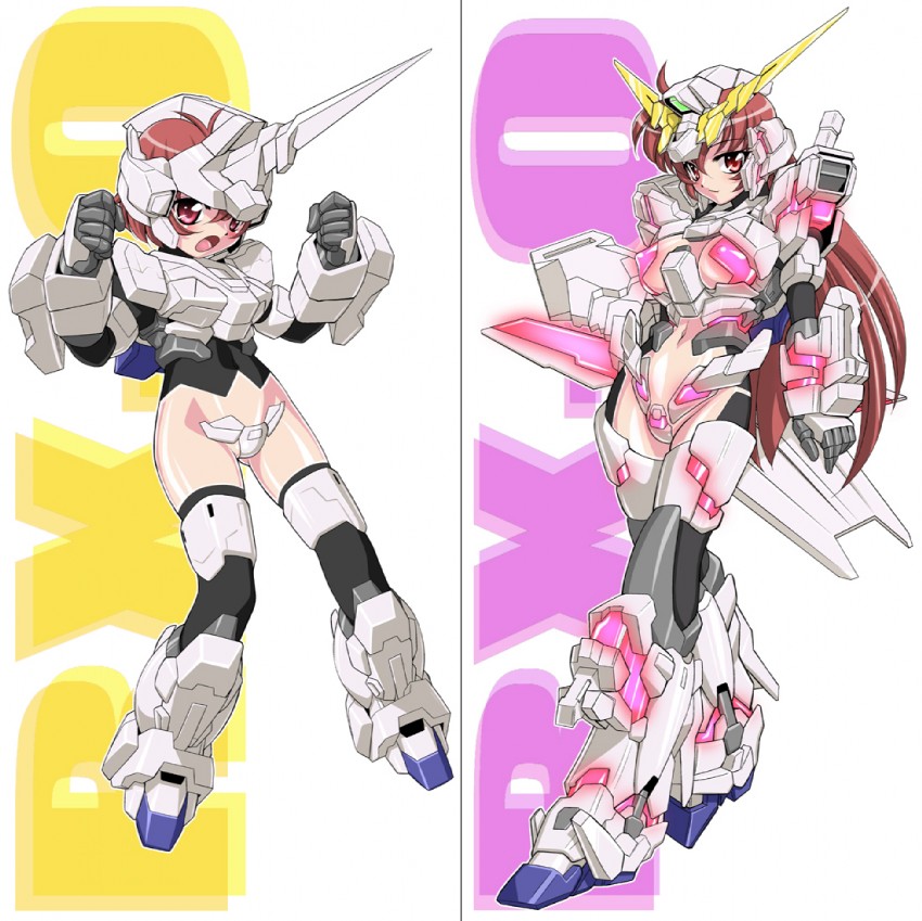 unicorn gundam (gundam and 1 more) drawn by sakura_ryuuken