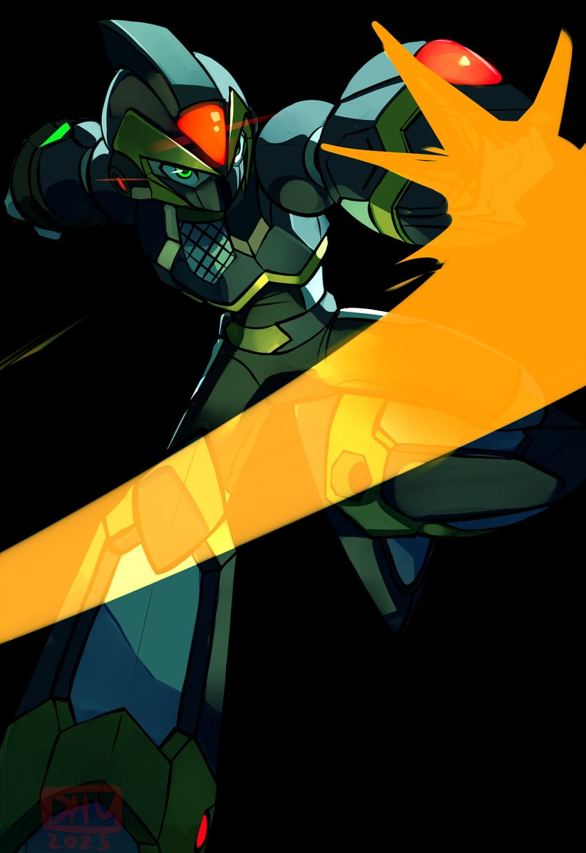 x and shadow armor x (mega man and 1 more) drawn by danyhu16