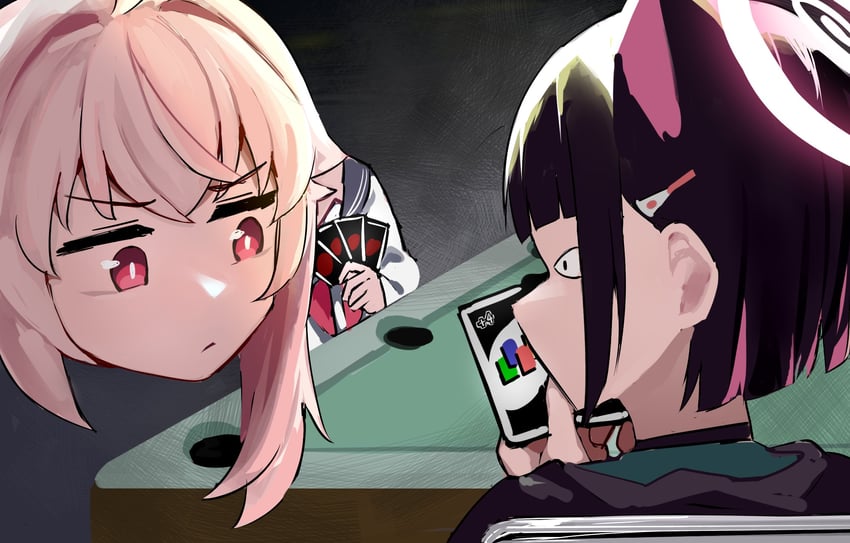 kazusa and natsu (blue archive and 1 more) drawn by remise