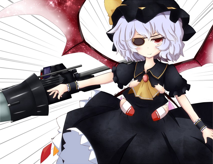 remilia scarlet, flandre scarlet, and crossbone gundam x-2 (touhou and 2 more) drawn by cocozasa