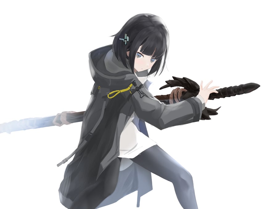 endministrator and female endministrator (arknights and 1 more) drawn by s41ty