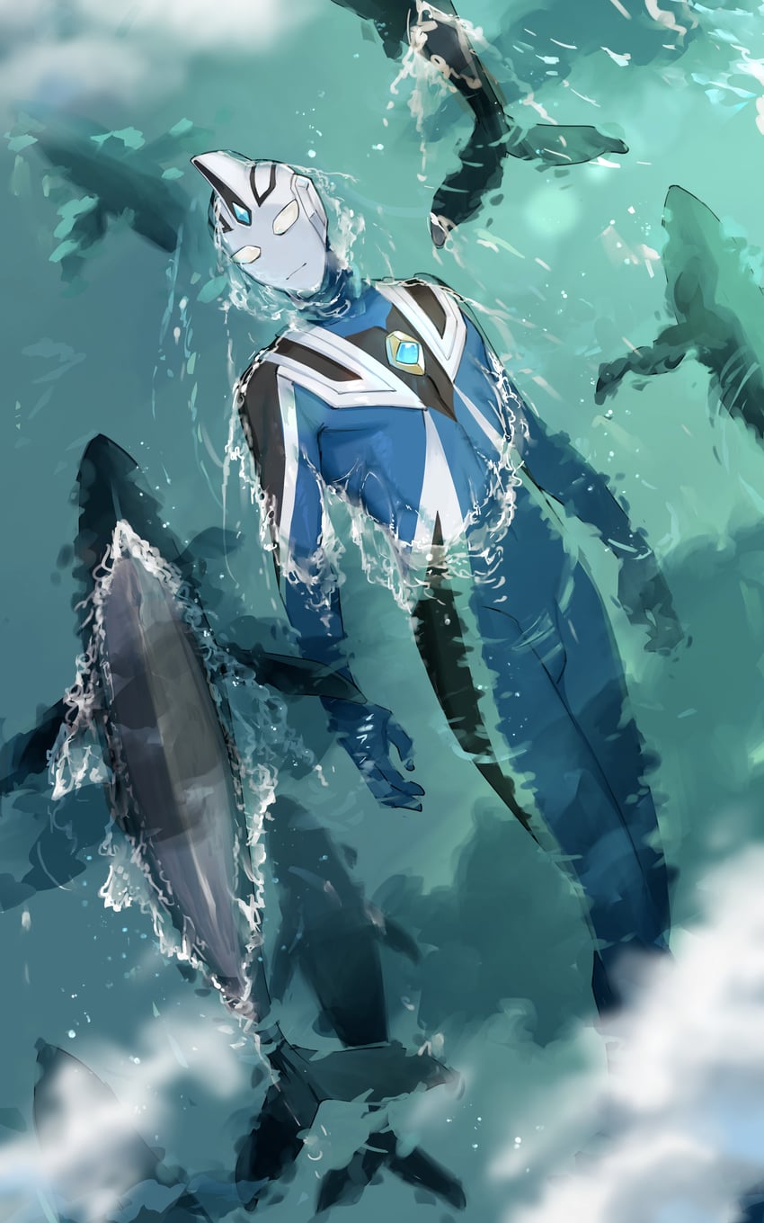 ultraman agul (ultra series and 1 more) drawn by aooni
