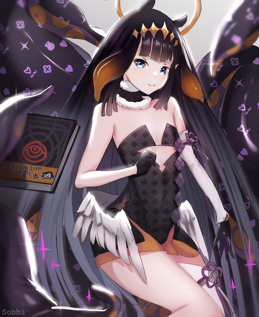 ninomae ina'nis and ao-chan (hololive and 1 more) drawn by caiman_pool