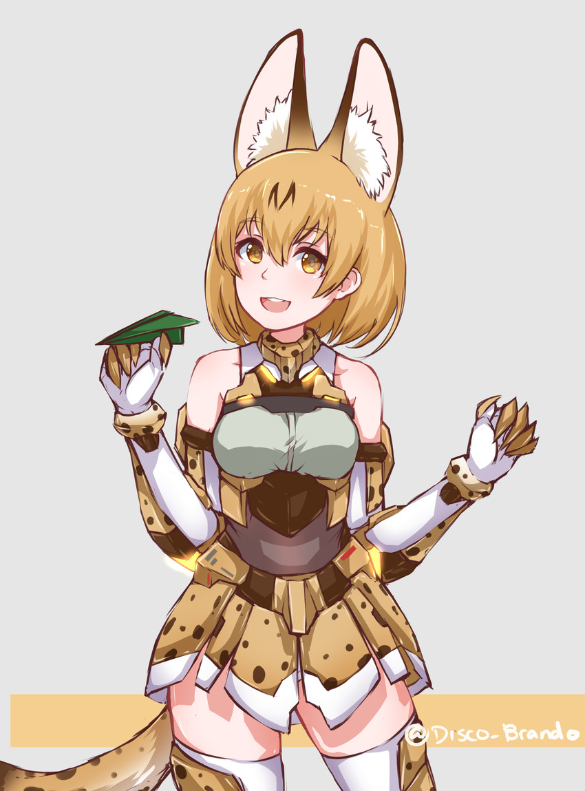 serval (kemono friends and 1 more) drawn by disco_brando