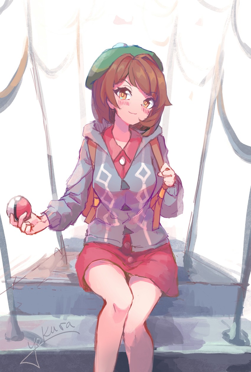 gloria (pokemon and 1 more) drawn by yokura_(yukilina)