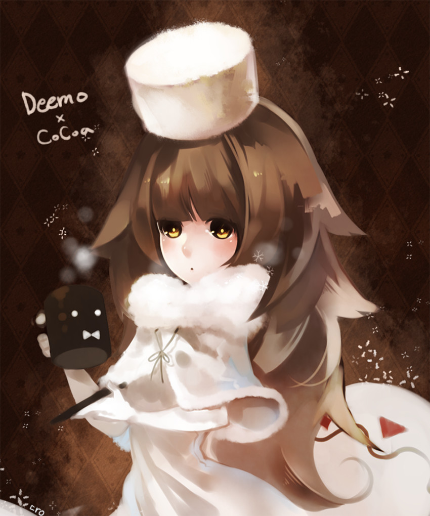 alice, deemo, and cocoa cookie (cookie run and 1 more) drawn by lestored_cro