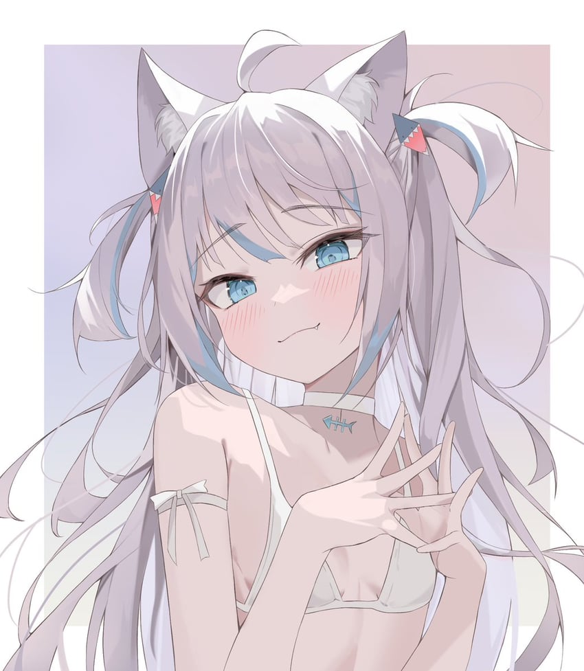 gawr gura (hololive and 1 more) drawn by cine9447