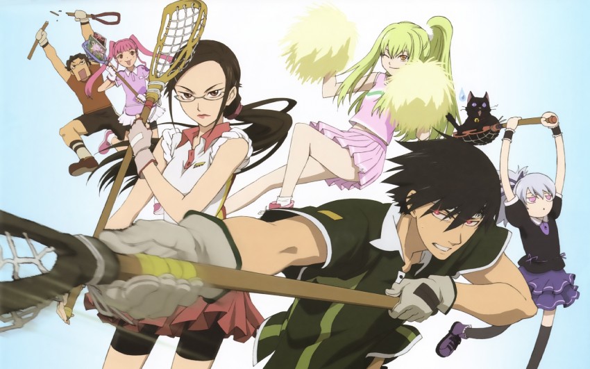 yin, hei, mao, amber, kirihara misaki, and 2 more (darker than black) drawn by yasaki_yuuko