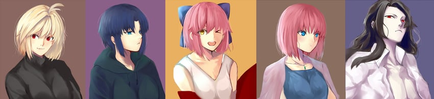 arcueid brunestud, ciel, kohaku, hisui, and michael roa valdamjong (tsukihime) drawn by iro_(sekaixiro)