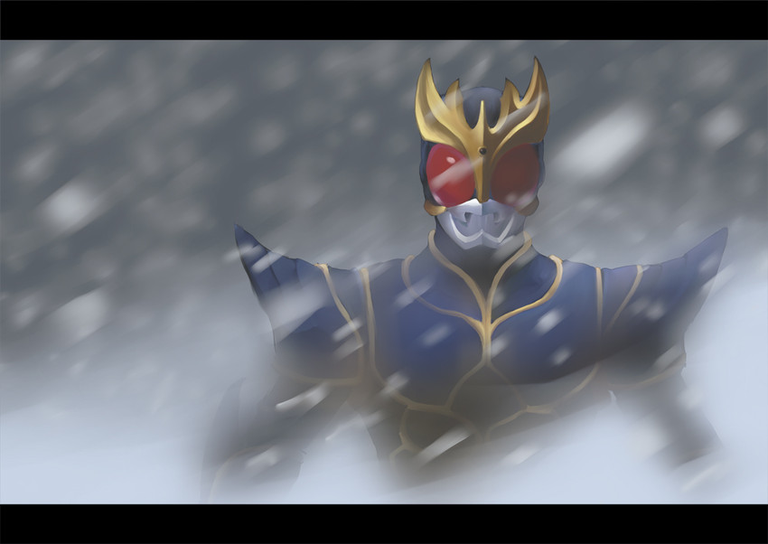 kamen rider kuuga (kamen rider and 1 more) drawn by sanhon