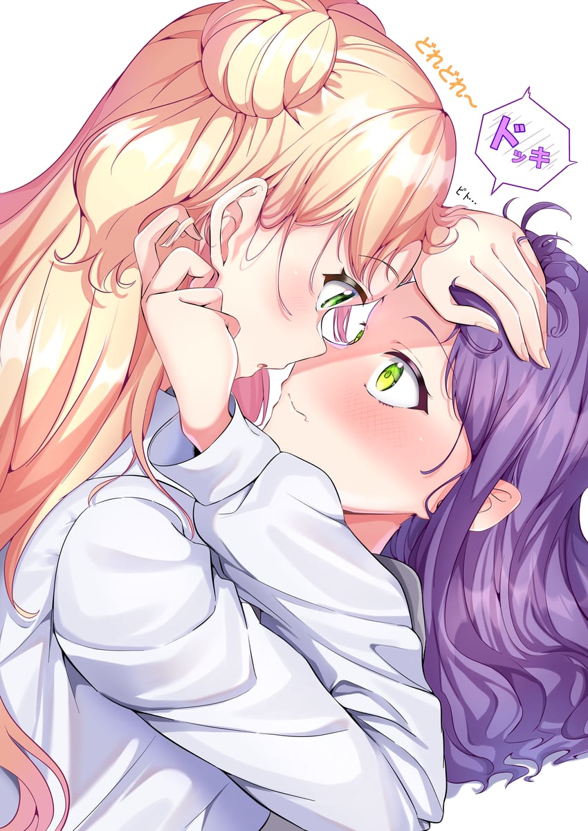 tokoyami towa and momosuzu nene (hololive) drawn by okome_0628