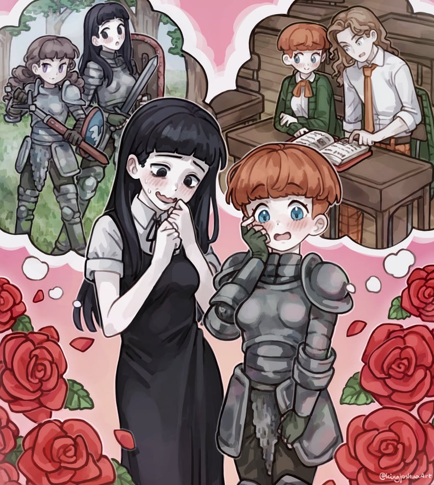 marina, samarie, d'arce, and le'garde (fear & hunger and 2 more) drawn by kingjoshua