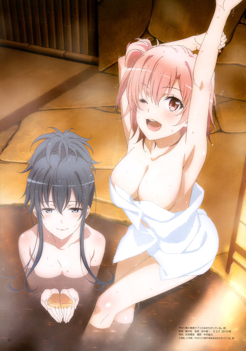 yukinoshita yukino and yuigahama yui (megami magazine and 2 more) drawn by fujii_yui
