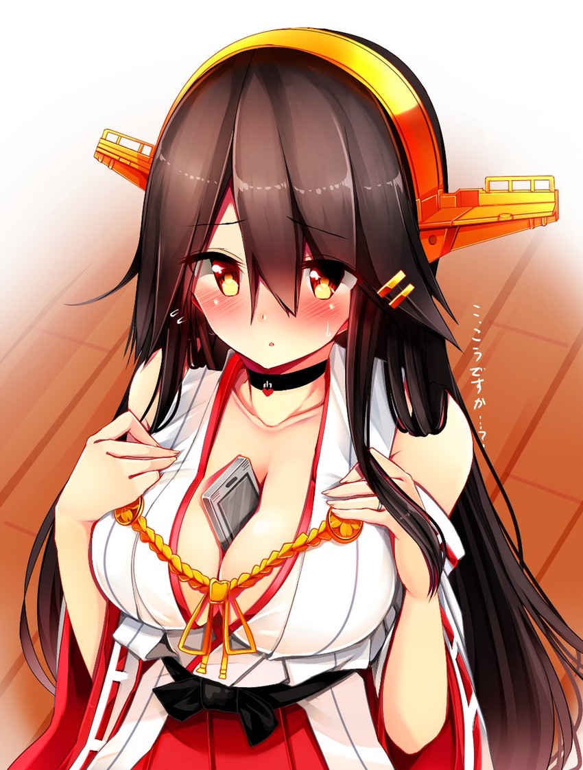 haruna and haruna kai ni (kantai collection) drawn by tsukui_kachou
