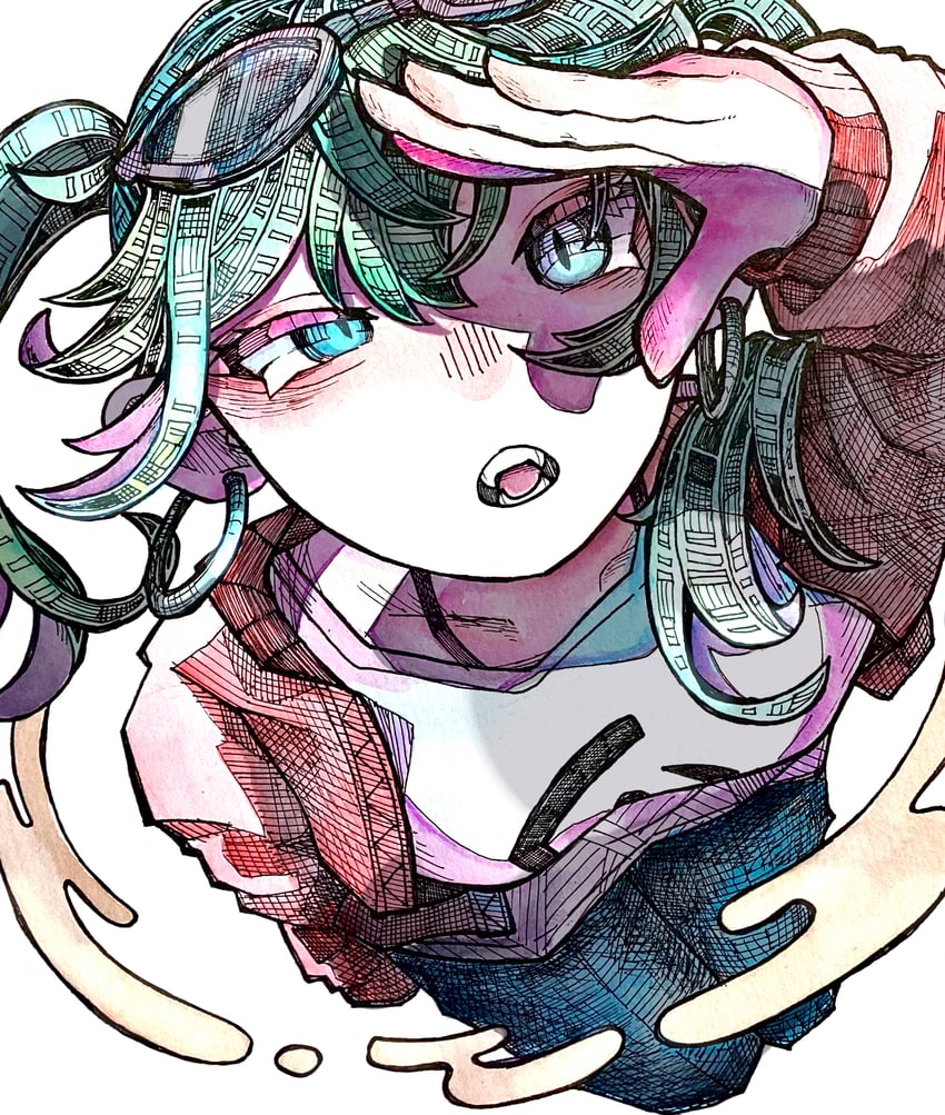 hatsune miku (vocaloid and 1 more) drawn by setsu_o_o