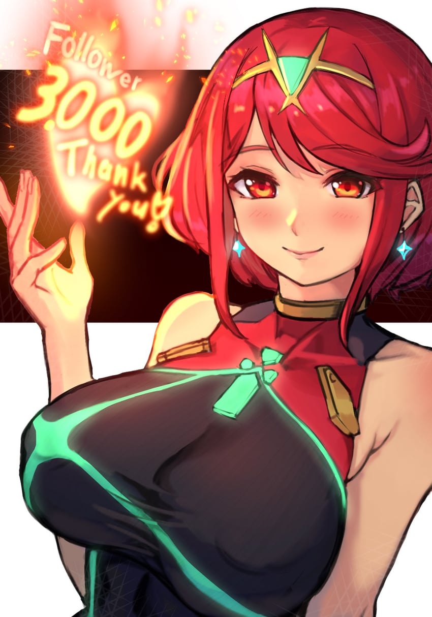 pyra (xenoblade chronicles and 1 more) drawn by r123